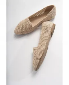 Балетки Mira Knit (женские) Prologue Shoes, коричневый/бежевый