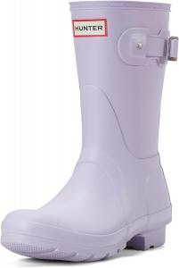 Женские оригинальные короткие резиновые сапоги Hunter, светло-фиолетовый
