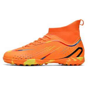 Binary Футбольные бутсы TF Turf Cushioning, износостойкие, легкие, унисекс, оранжевые