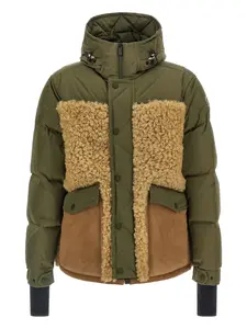 Пуховик Grifford с вставками из овчины Moncler Grenoble, зеленый