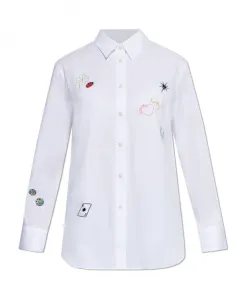 Рубашка с разноцветными нашивками Ps By Paul Smith, белый