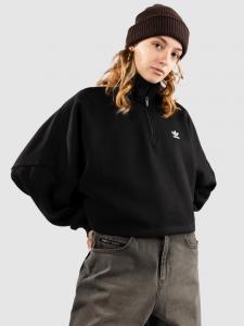 Флисовый пуловер adidas Originals Ess Half Half-Zip Fleece Pullover, black