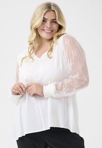 Блуза Kaffe Curve Blouse, Chalk/Off-White