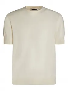 Футболка с короткими рукавами Jil Sander, бежевый