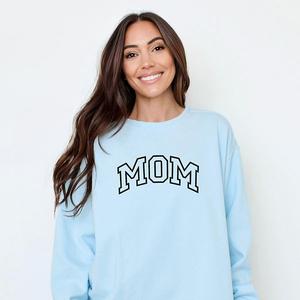 Вышитый свитшот с контурным принтом в стиле varsity Simply Sage Market, Chambray