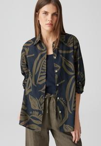 Блузка на пуговицах LOOSE FIT TWO TONE PRINT OPUS, синий