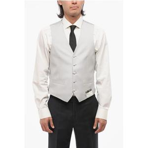 Шерстяной жилет на 5 пуговицах Corneliani, Gray