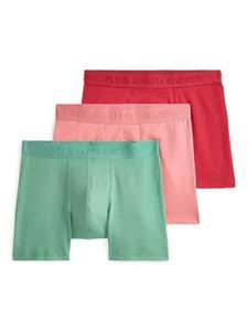 Боксеры с логотипом из стрейч-хлопка Ralph Lauren, Pack of 3, Pink Mid