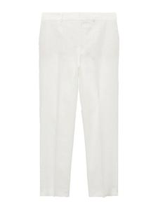 Обычные плиссированные брюки MANGO Boreli, цвет mottled white