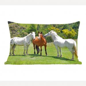 MuchoWow Horses - Три лошади - 60x40 см - Чехлы на подушки - Декоративные чехлы на подушки - Декоративные чехлы на подушки