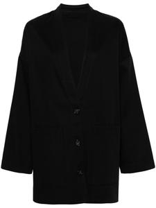 TOTEME твиловый жакет с V-образным вырезом, черный