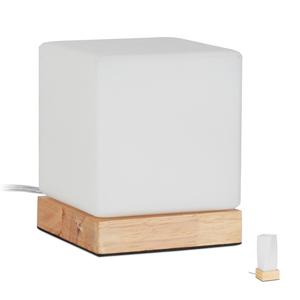 Настольная лампа Relaxdays, 12x12x15 см, белый