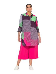 Ulla Popken Длинная туника темно-сливового цвета