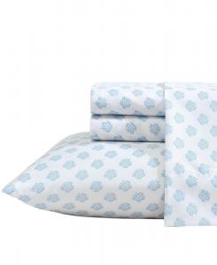 Комплект постельного белья из микрофибры с принтом и охлаждающим эффектом, 3 предмета, размер Twin Nautica, Coastal Coral