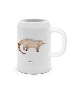 Пивная кружка с изображением муравьеда, без преувеличения, белого цвета. Mr. & Mrs. Panda