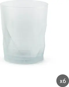 Набор из 6 стаканов для воды , стекло Luxor, 34,5 сл, белый Excelsa