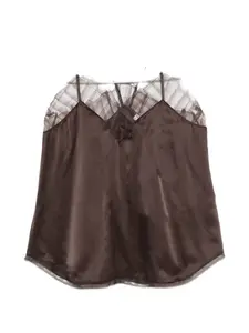 Блузка Berwyn на бретелях с кружевной отделкой Iro, коричневый