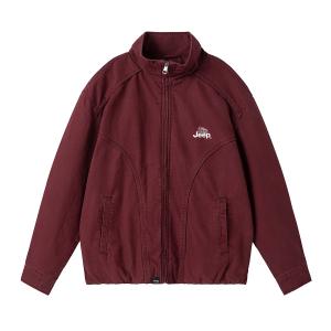 Вельветовая куртка Unisex с меховым воротником утепленная Jeep, p75jmwj661 angora красный[spring regular edition]