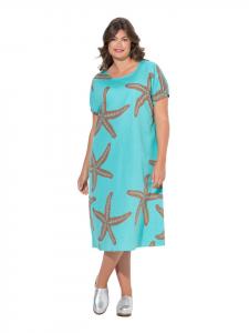 LAURASØN Бирюзовое платье миди