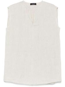 Льняная блузка Fabiana Filippi, серый