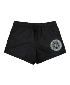 Мужские плавки-боксеры с логотипом. Versace, черный