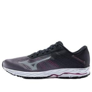 Кроссовки wave shadow 3 black/purple Mizuno, фиолетовый