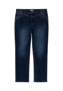 Прямые джинсы с моделирующим фигуру эффектом Sheego, цвет Dark Blue Denim