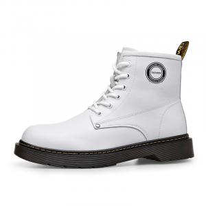 Мужские ботинки Martin бело-черные Romon