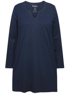 Футболка Ulla Popken Longshirt, цвет marine