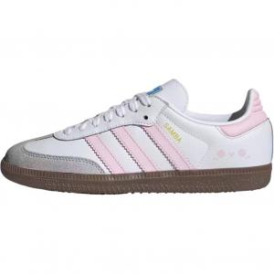 Adidas Originals Samba OG Pink Mist Berry Chocolate синтетическая кожа амортизация устойчивость к истиранию противоскользящая