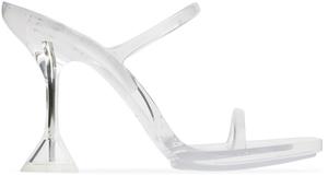 Сандалии на каблуке Brito Slipper Amina Muaddi, Transparent