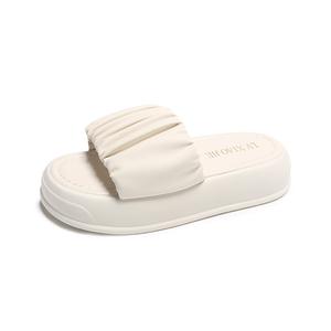 Резиновые бесшумные, устойчивые к запаху, быстросохнущие слайды Slippers Women's Qiandongmeili, бежевый