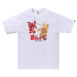 Футболка BAPE Goldfish Scooping Tee, White