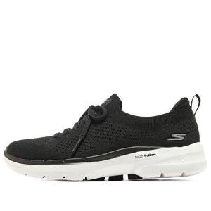 Кроссовки go walk 6 'black white' Skechers, черный
