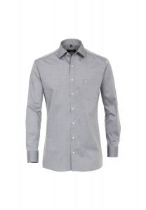Мужская деловая рубашка однотонного современного кроя CASAMODA, цвет Hellgrau