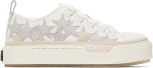 Белые и бежевые кроссовки Stars Court Low AMIRI