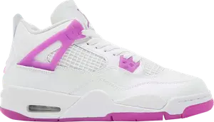 Кроссовки Air Jordan 4 Retro GS 'Hyper Violet', белый