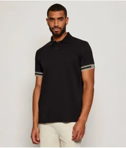 Поло Зона slim fit Boss Green, черный