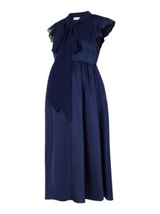 Платье рубашка MAMALICIOUS Shirt Dress Lia, коабльтовый синий