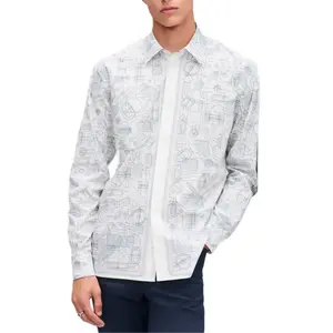 HERMES Мужская белая рубашка