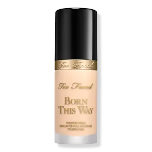 Тональный крем Born This Way с неотличимым покрытием средней и плотной степени покрытия. Too Faced, Snow (very fair with neutral to rosy undertones )