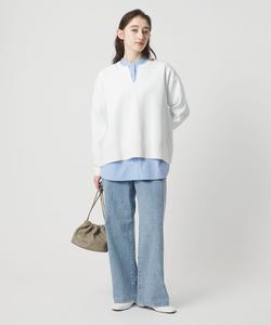 Свободные прямые джинсы United Arrows, цвет Lt.Blue