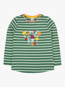 Детская блузка Louise с длинными рукавами и вышивкой Frugi, Hollygrenbretonheart