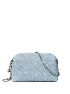 Стеганая сумка через плечо Fleming Tory Burch, синий