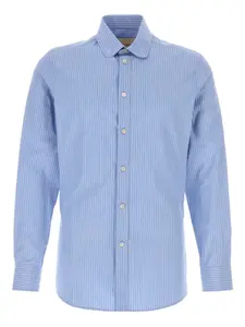 Полосатая рубашка на пуговицах VALENTINO GARAVANI, синий