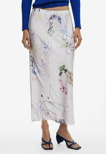 Юбка Desigual WITH STROKES, Beige/Grey