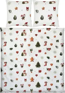 Постельное белье белое 1x 200x220 см + 2x 80x80 см Erwin Müller