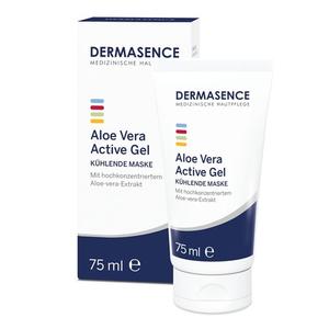 DERMASENCE Aloe Vera Active Gel 75 мл Увлажняющая и успокаивающая маска для лица, шеи и декольте - Идеальный уход после загара