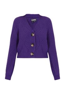 Вязаный кардиган DreiMaster Vintage, темно-фиолетовый