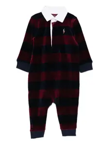 Ромпер в полоску Polo Ralph Lauren Kids, красный